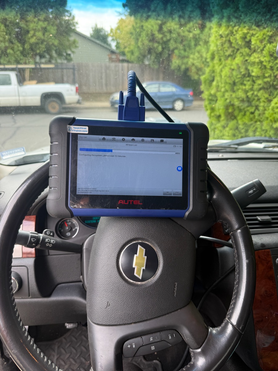 Chevrolet Silverado — new keys programmed with the Autel IM508.